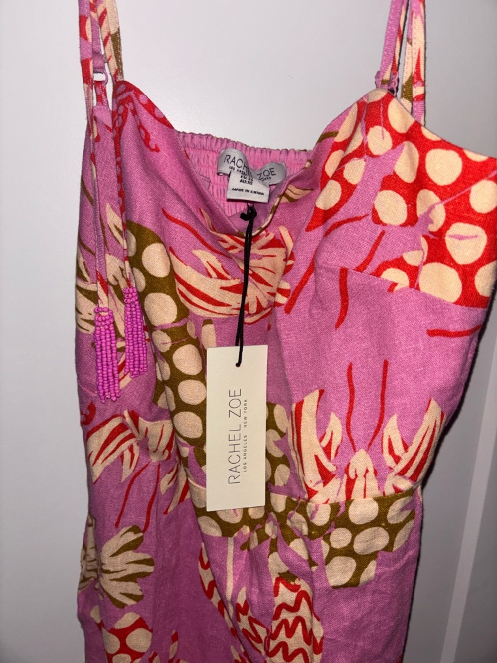 Rachel Zoe Pink Tropical-Print Maxi Dress - Picture 2 of 8